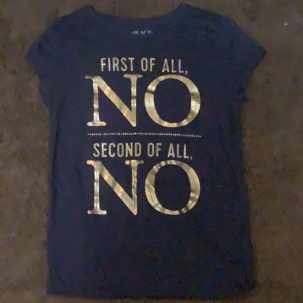 blue and gold childrens place tee shirt